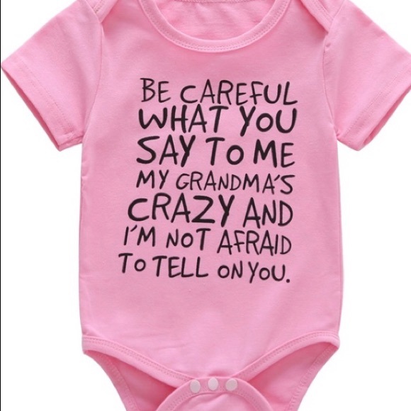 NWT Be Careful What You Say Boy / Girl Onesies - Picture 6 of 7